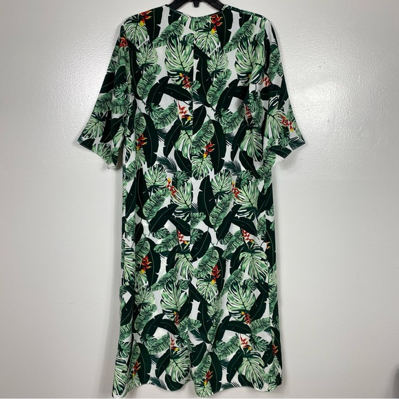 Rachel Zoe tropical print Kimono duster/ beach cover up - Picture 3 of 11